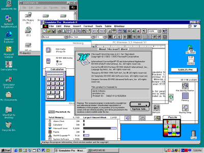 Mac OS on top of Windows 98