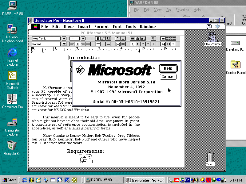 32 bit windows 95 emulator