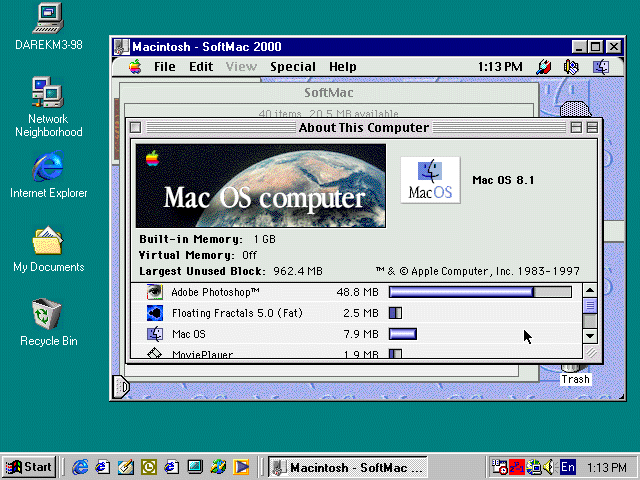 mac os 1 emulator