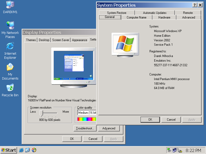 dos commands compaq presario 2100 winxp